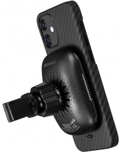 Чохол Pitaka for iPhone 12 - MagEZ Case Twill Black/Grey (KI1201MP)