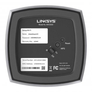 Система Wі-Fі LinkSys Velop Whole Home Intelligent Mesh WiFi 6 AX5300 System Tri-Band 2-pack (MX10600-EU)