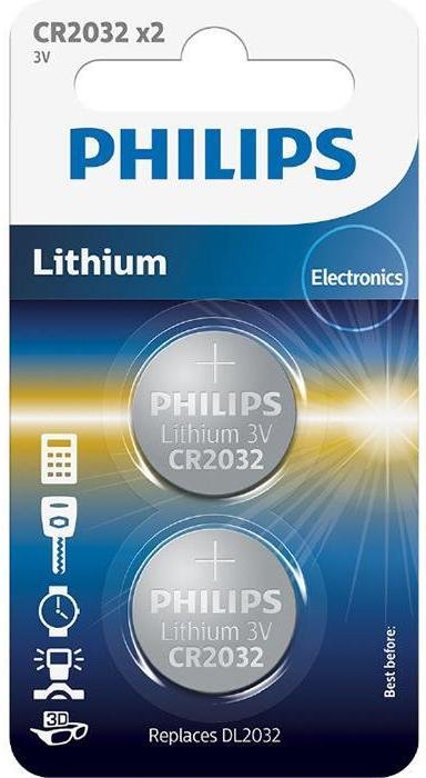 Батарейка Philips CR2032 Li-ion (BL/2)