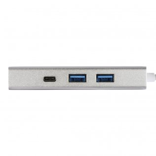USB-хаб Hama USB-3.1 Type-C Hub 1in3 Silver (00135756)