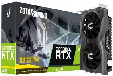 Відеокарта Zotac GAMING GeForce RTX 2060 Twin Fan 12GB (ZT-T20620F-10M)