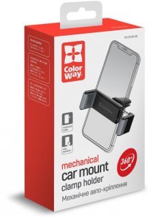 Кріплення для мобільного телефону ColorWay Clamp Holder Black (CW-CHC012-BK)