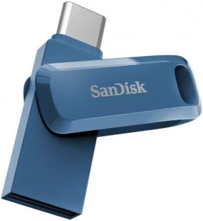  Флешка USB SanDisk Ultra Dual Drive Go OTG 32GB Navy Blue