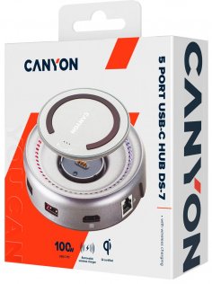 USB-хаб Canyon DS-7 Gray (CNS-TDS07DG)