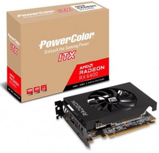 Відеокарта PowerColor RX 6400 ITX AMD (AXRX 6400 4GBD6-DH)