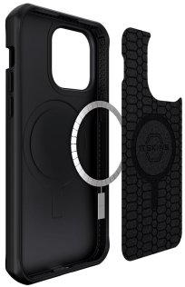 Чохол iTSkins for iPhone 14 Pro BALLISTIC R NYLON with MagSafe Black (AP4X-HMABA-BLCK)