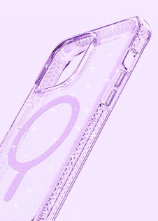 Чохол iTSkins for iPhone 14 Pro SUPREME R SPARK with MagSafe Light Purple (AP4X-MGSPA-SPLP)