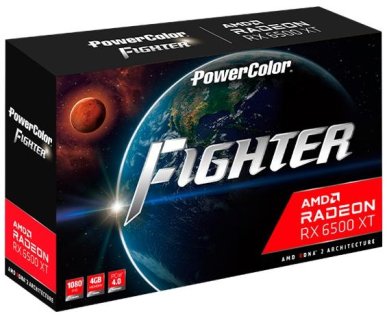Відеокарта PowerColor RX 6500 XT Fighter (AXRX 6500XT 4GBD6-DH/OC)