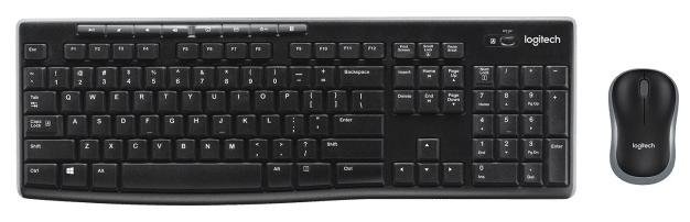 Комплект клавіатура+миша Logitech MK270 Us/Ukr Black (920-004508)