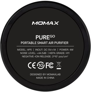 Очищувач повітря Momax Pure go ION Air Purifier Space Grey AP5E