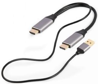 Перехідник Cablexpert Cablexpert HDMI to DP Grey (A-HDMIM-DPM-01)