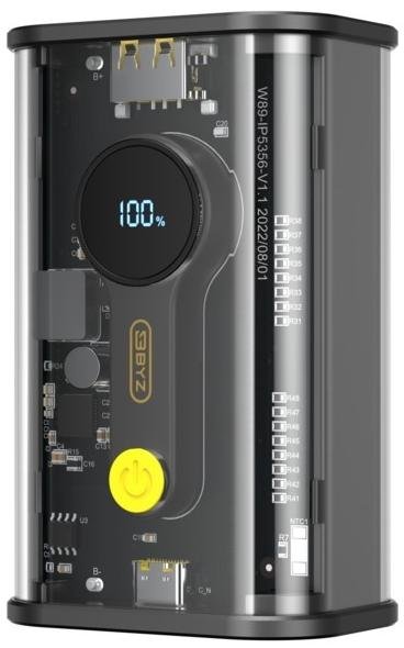 Батарея універсальна BYZ W89 10000mAh 22.5W Black (BYZ-W89-B)