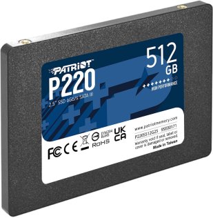 SSD-накопичувач Patriot P220 SATA III 512GB (P220S512G25)
