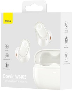 Навушники Baseus Bowie WM05 White (NGTW200002)