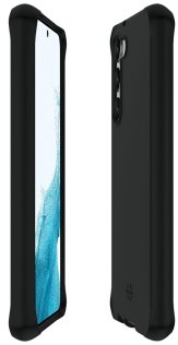 Чохол iTSkins for Samsung S23 - SPECTRUM R SILK Black (SGJO-HBURN-BLCK)