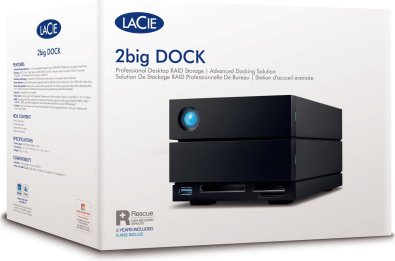 Зовнішній HDD LaCie 2big Dock V2 16TB Black (STLG16000400)