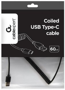 Кабель Cablexpert AM / Type-C 0.6m Black (CC-USB2C-AMCM-0.6M)
