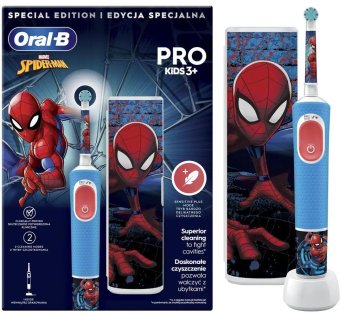 Електрична зубна щітка Braun Oral-B Kids Vitality PRO Spider-Man (D103.413.2KX Spider-Man)
