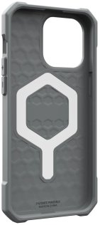 Чохол UAG for Apple iPhone 15 Pro Max - Essential Armor Magsafe Silver (114296113333)