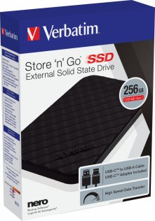 Зовнішній SSD-накопичувач Verbatim Store n Go Portable 256GB (53249)