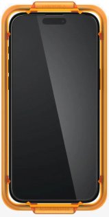 ахисне скло Spigen for Apple iPhone 15 Plus - Glas.tR AlignMaster FC Black 2 Pack (AGL06886)