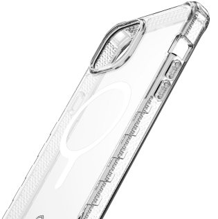 Чохол iTSkins for iPhone 15 Supreme R Clear with MagSafe Transparent white (AP5N-MGCLR-TRPR)