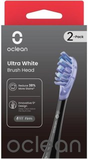 Насадка для зубної щітки Oclean UW02 B02 Ultra White Brush Head 2pcs Black (6970810553550)