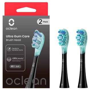 Насадка для зубної щітки Oclean UG02 B02 Ultra Gum Care Brush 2pcs Black (6970810553567)