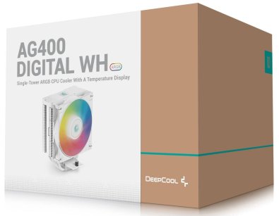 Кулер для процесора Deepcool AG400 Digital WH ARGB (AG400 DIGITAL WH ARGB)