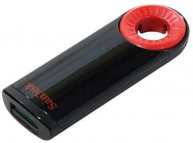 Флешка USB SanDisk Cruzer Dial 16 ГБ чорний закрита
