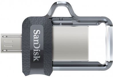 Флешка USB SanDisk Ultra Dual Drive 64 ГБ (SDDD3-064G-G46) чорна