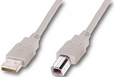Кабель USB ATcom AM / BM 0.8 м білий