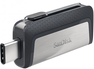 Флешка USB SanDisk Ultra Dual 16 ГБ (SDDDC2-016G-G46) срібляста