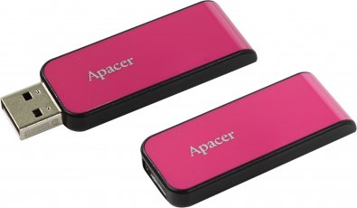 Флешка USB Apacer AH334 8 ГБ (AP8GAH334P-1) рожева
