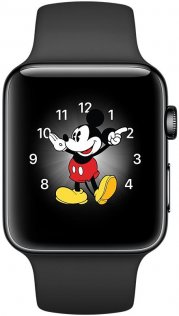 Смарт годинник Apple Watch A1758 Series 2 42mm Space Black Stainless Steel Case with Space Black Sport Band (MP4A2FS/A)