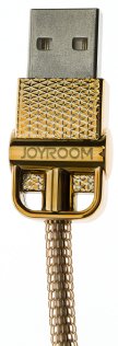Кабель USB 2.0 (AM/MicroB) 1,0м, JOYROOM S-M336M, JESS Series, Золотий