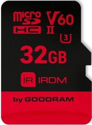 Карта пам'яті GOODRAM Micro SDHC IRDM UHS-II U3 V60 32GB IR-M6BA-0320R11