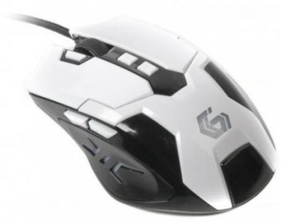 Мишка, Gembird MUSG-04 USB, Чорна/Біла
