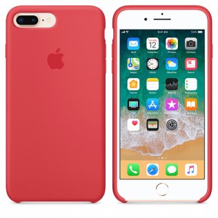 Чохол HCopy for iPhone 8 Plus - Silicone Case Raspberry Red (ASC8RA)