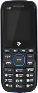 Мобільний телефон TWOE E180 Black Blue (708744071163)