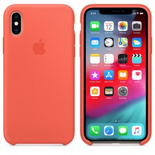 Чохол HCopy for iPhone Xs - Silicone Case Nectarine (ASCXSN)