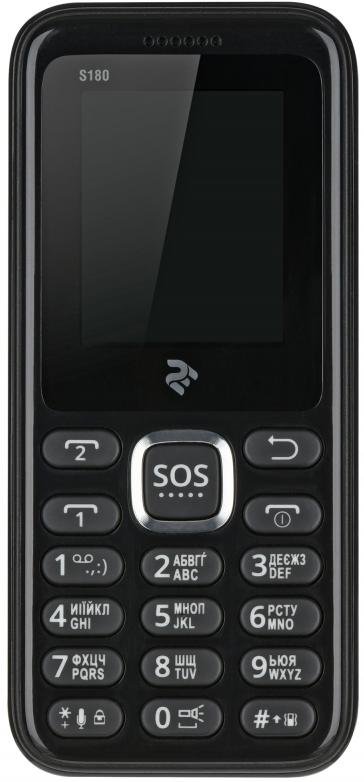 Мобільний телефон TWOE S180 Black (708744071118)