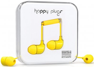 Гарнітура Happy Plugs Headphones In-Ear Yellow (7721)