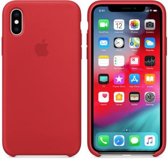 Чохол-накладка Apple для iPhone Xs - Silicone Case Red