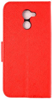 for Huawei Y7 2017 - Book Cover Red