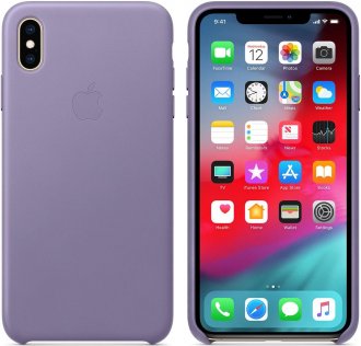 Чохол Apple for iPhone Xs Max - Leather Case Lilac (MVH02)