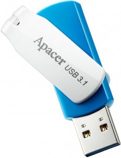 Флешка USB Apacer AH357 32GB AP32GAH357U-1 Blue/White