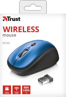 Миша Trust Rona Wireless Blue (22927)