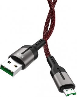 Кабель Hoco U68 4A Gusto AM / Micro USB 1m Black (U68 Micro Black)