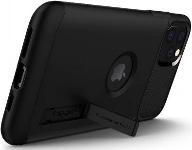 Чохол Spigen for iPhone 11 Pro Max - Slim Armor Black (075CS27047)